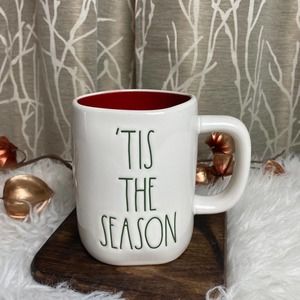 Rae Dunn FARMHOUSE HOME DECOR CERAMIC TIS SEASON CHRISTMAS KITCHEN XMAS HOLIDAY